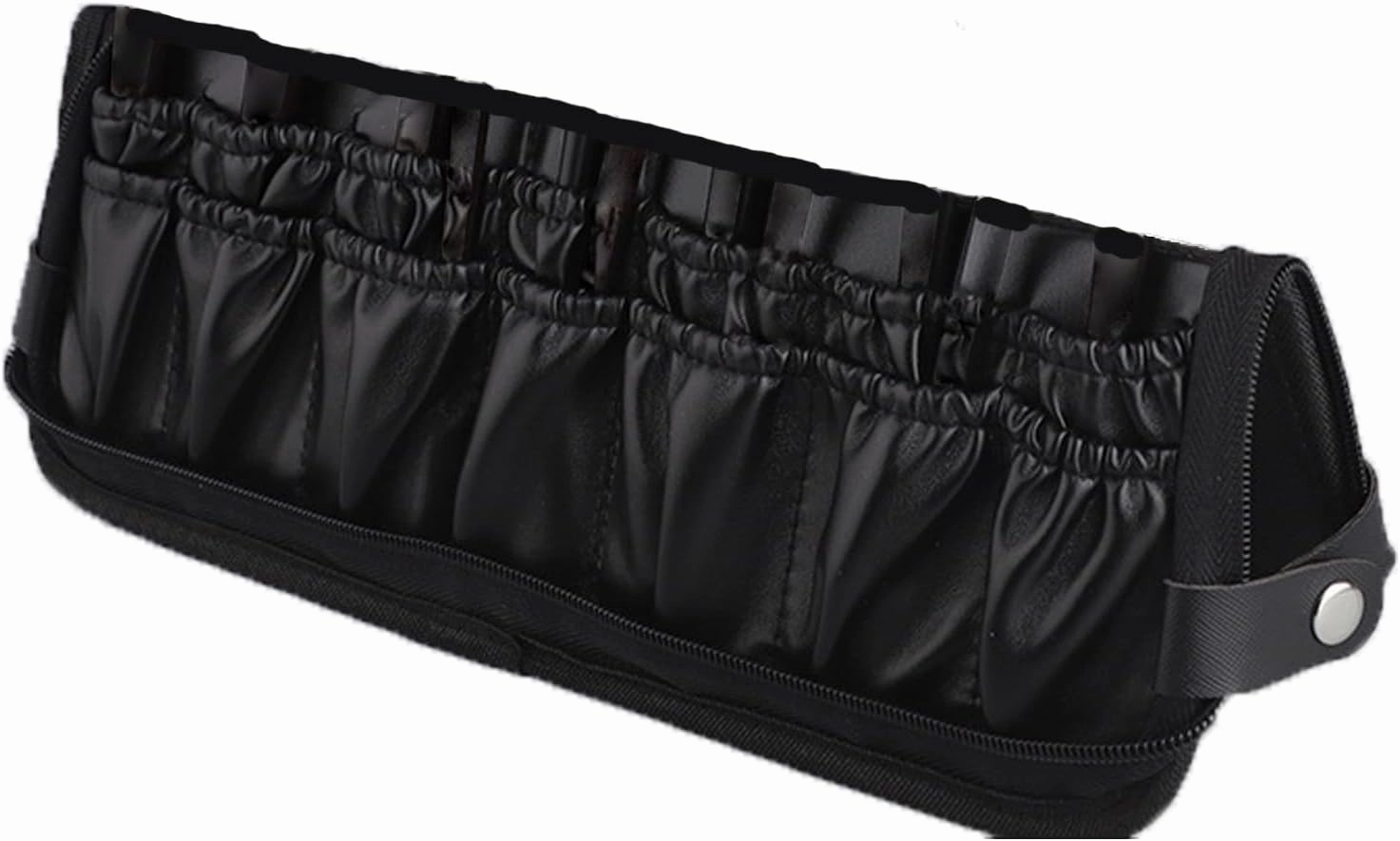 Makeup Brush Holder Waterproof Portable Makeup Brush Organizer Travel Case Stand Up Cosmetic Brush Storage Bag Handheld Makeup Bag for Travel (1 Pcs)