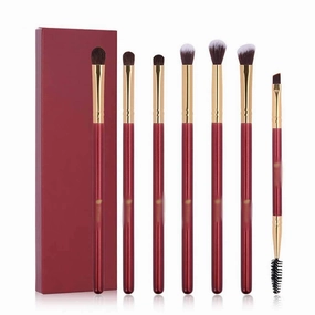 Makeup Brushes 6/7PCS Eye Makeup Brush Set Eyeshadow Blending Eyebrow Brush Natural Hair Cosmetic Tools Kit Essential(7PCS)