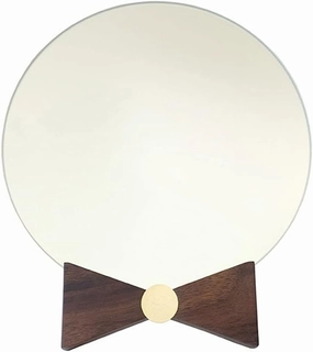 Makeup Mirror Solid Wood Desktop Makeup Mirror HD Dressing Mirror Desktop Independent Bathroom Mirror Suitable Dressing Table Bedroom Makeup Mirror