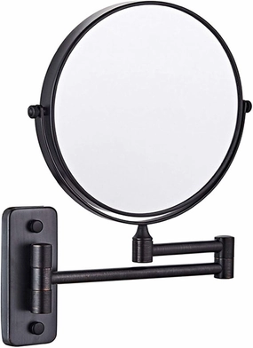 Makeup Mirror Wall Mount 10x Magnification, Makeup Mirror Magnifying, 8-Inch 360° Swivel Two-Sided Cosmetic Vanity Mirror for Bathroom Bedroom Hotel