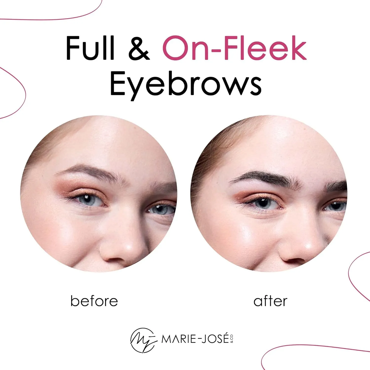 Marie-José & Co Black Henna Tint Kit Eyebrow Dye, Eyebrow Spot Coloring, Long-Lasting Eyebrow Powder, Water & Smudge Proof, 5 Sachets, Good for 50 Applications