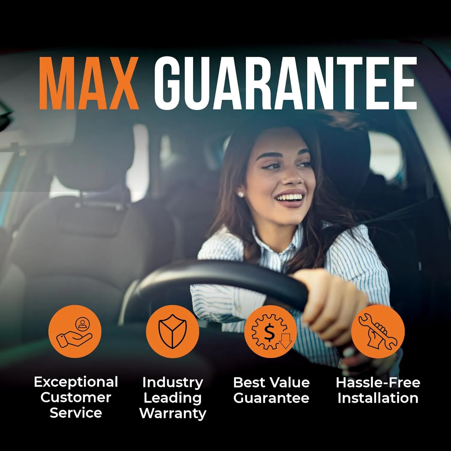 Max Advanced Brakes Front & Rear Brake Kit Compatible With 2015 2016 2017 2018 2019 2020 Acura TLX Replacement Cross Drilled Disc Brake Rotors and Ceramic Brake Pads