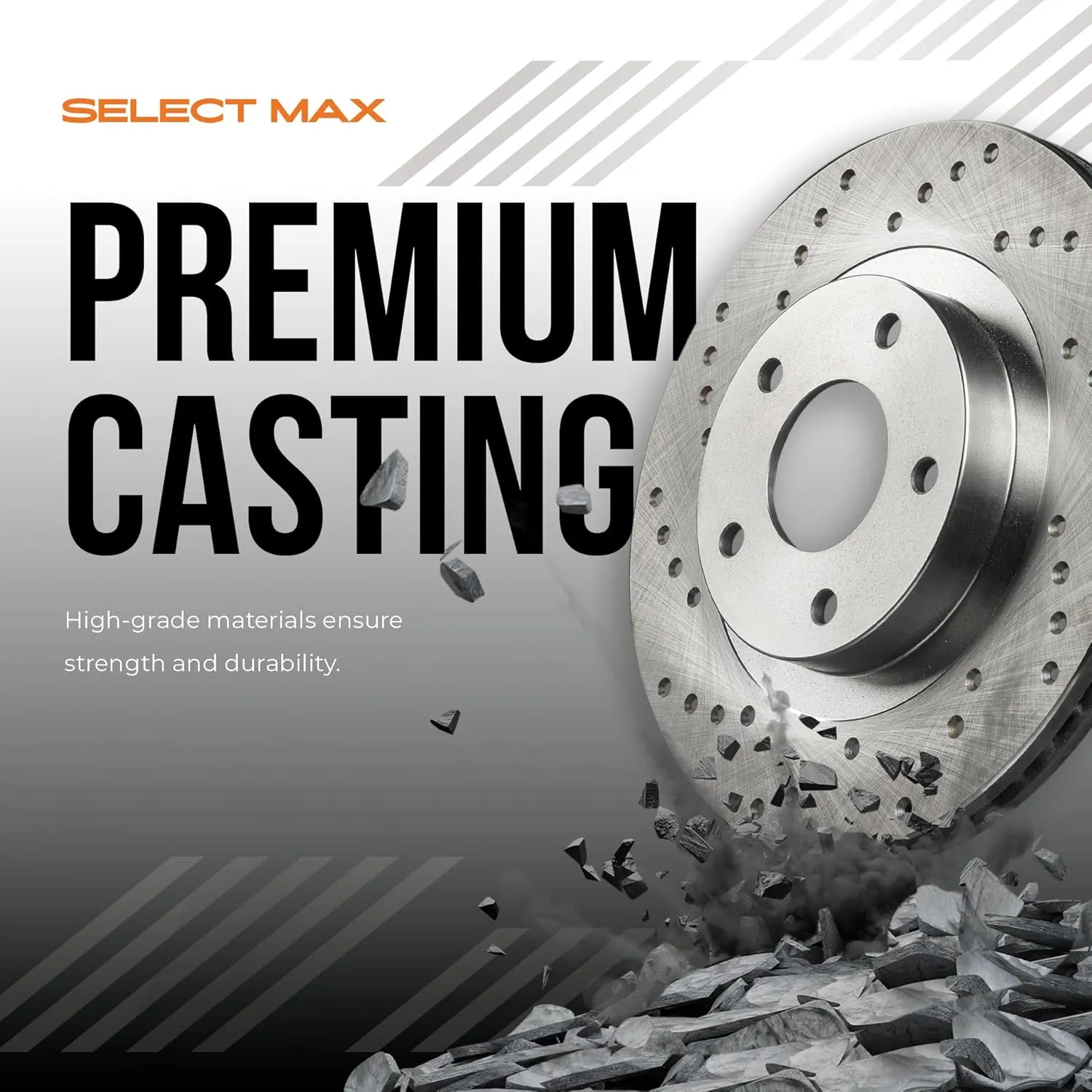 Max Advanced Brakes Front & Rear Brake Kit Compatible With 2015 2016 2017 2018 2019 2020 Acura TLX Replacement Cross Drilled Disc Brake Rotors and Ceramic Brake Pads