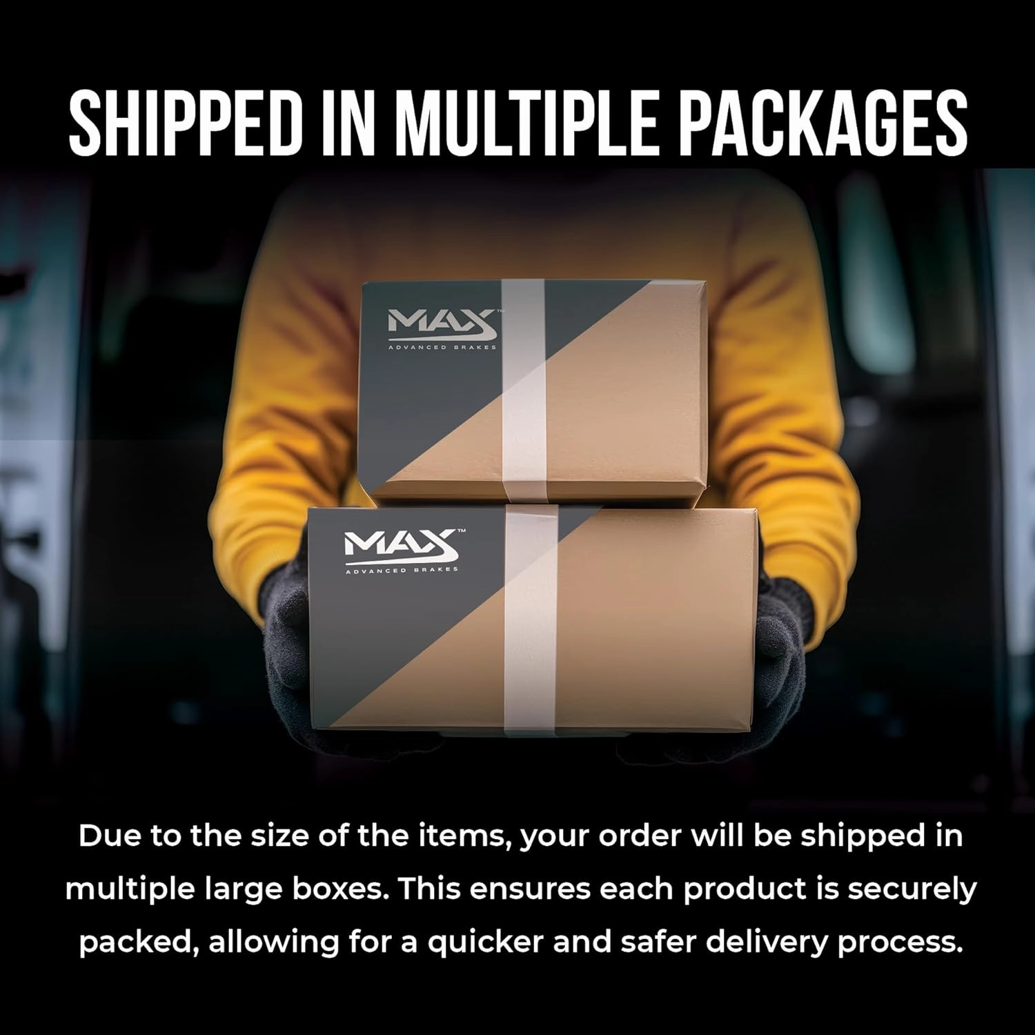 Max Advanced Brakes Front & Rear Brake Kit Compatible With 2011-19 Ford Explorer Taurus 12.8" Frt & 12.99" Rear Rotor Replacement Premium OE Disc Brake Rotors and Ceramic Brake Pads