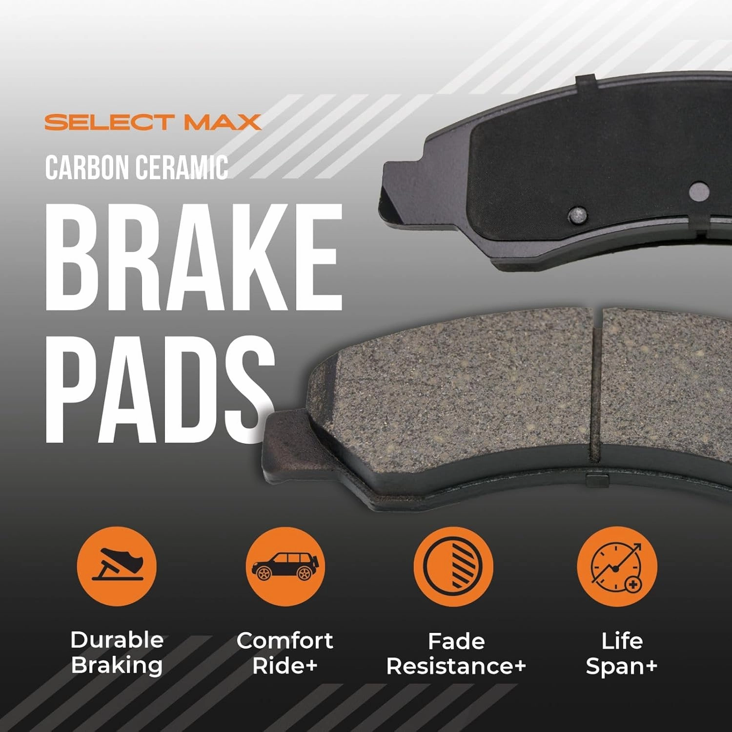 Max Advanced Brakes Front & Rear Brake Kit Compatible With 2019 2020 2021 Toyota RAV4 Brakes w/11.65" Front Rotor Replacement Premium OE Disc Brake Rotors and Ceramic Brake Pads