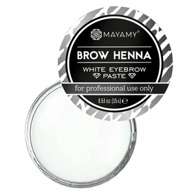 Mayamy White Brow Henna Paste – Precise Eyebrow Styling – 15g / 0.53 Fl.Oz
