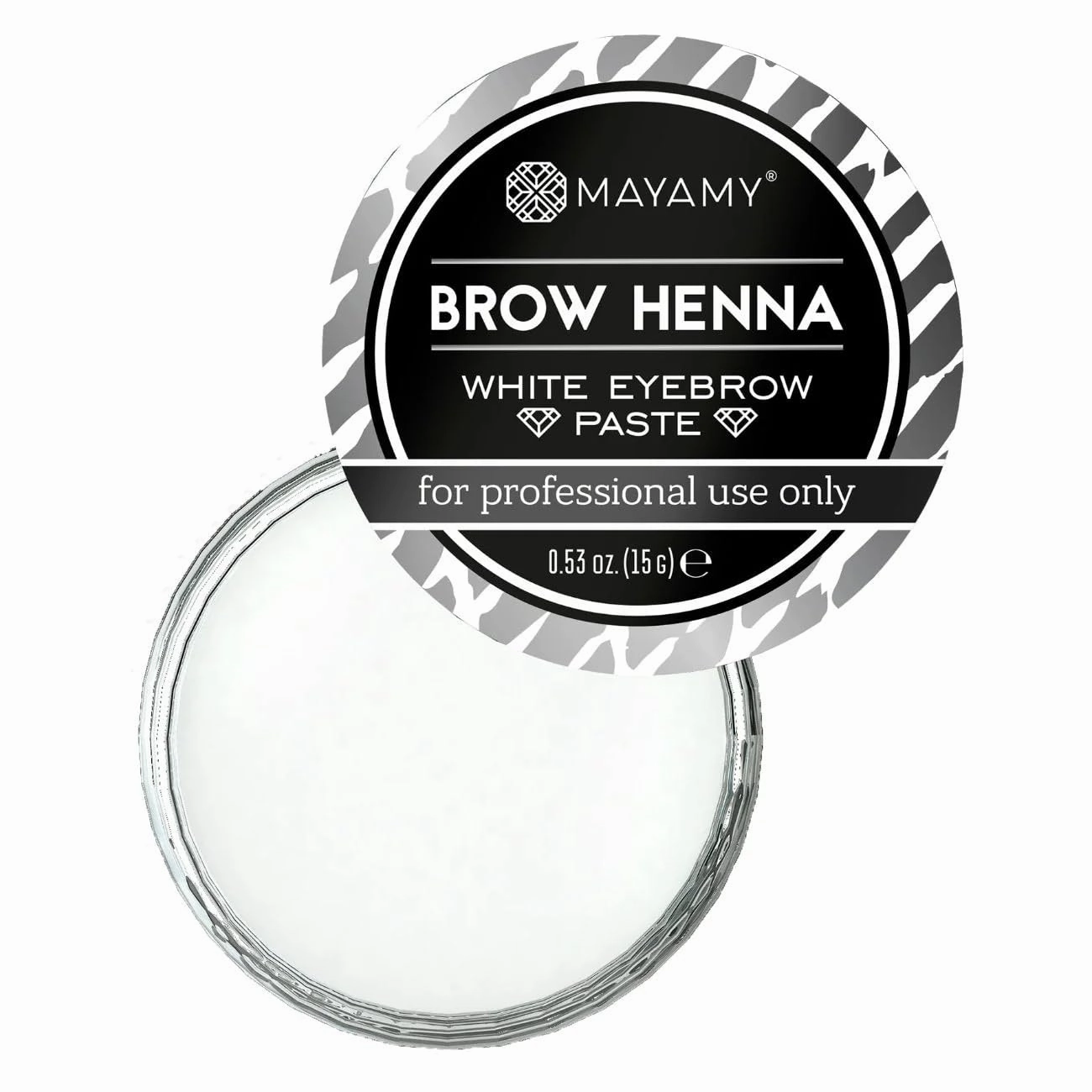 Mayamy White Brow Henna Paste – Precise Eyebrow Styling – 15g / 0.53 Fl.Oz