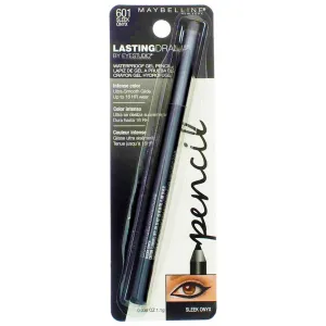 Maybelline Eyestudio Lasting Drama Waterproof Gel Pencil, 601 Sleek Onyx (Pack of 2)