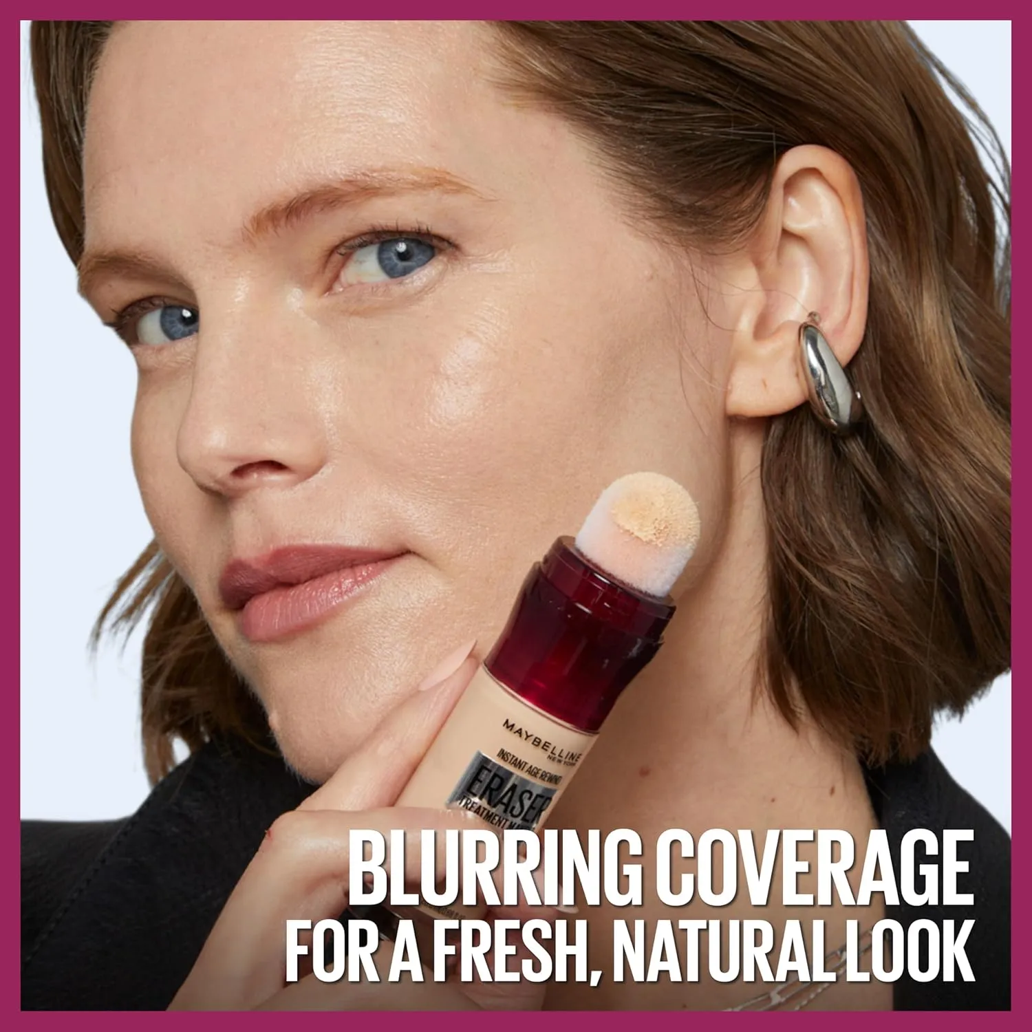 Maybelline Instant Age Rewind Eraser Treatment Makeup with SPF 18, Anti Aging Concealer Infused with Goji Berry and Collagen, Creamy Ivory, 1 Count