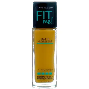Maybelline New York Fit Me! Matte   Poreless Foundation, Warm Honey [322] 1 oz (Pack of 2)