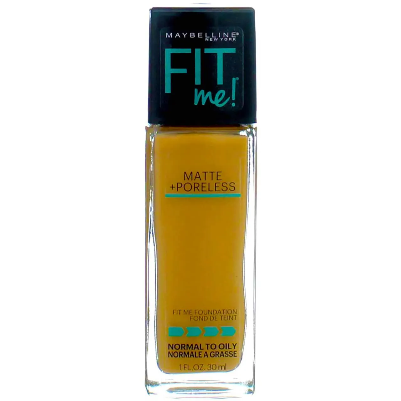 Maybelline New York Fit Me! Matte   Poreless Foundation, Warm Honey [322] 1 oz (Pack of 4)