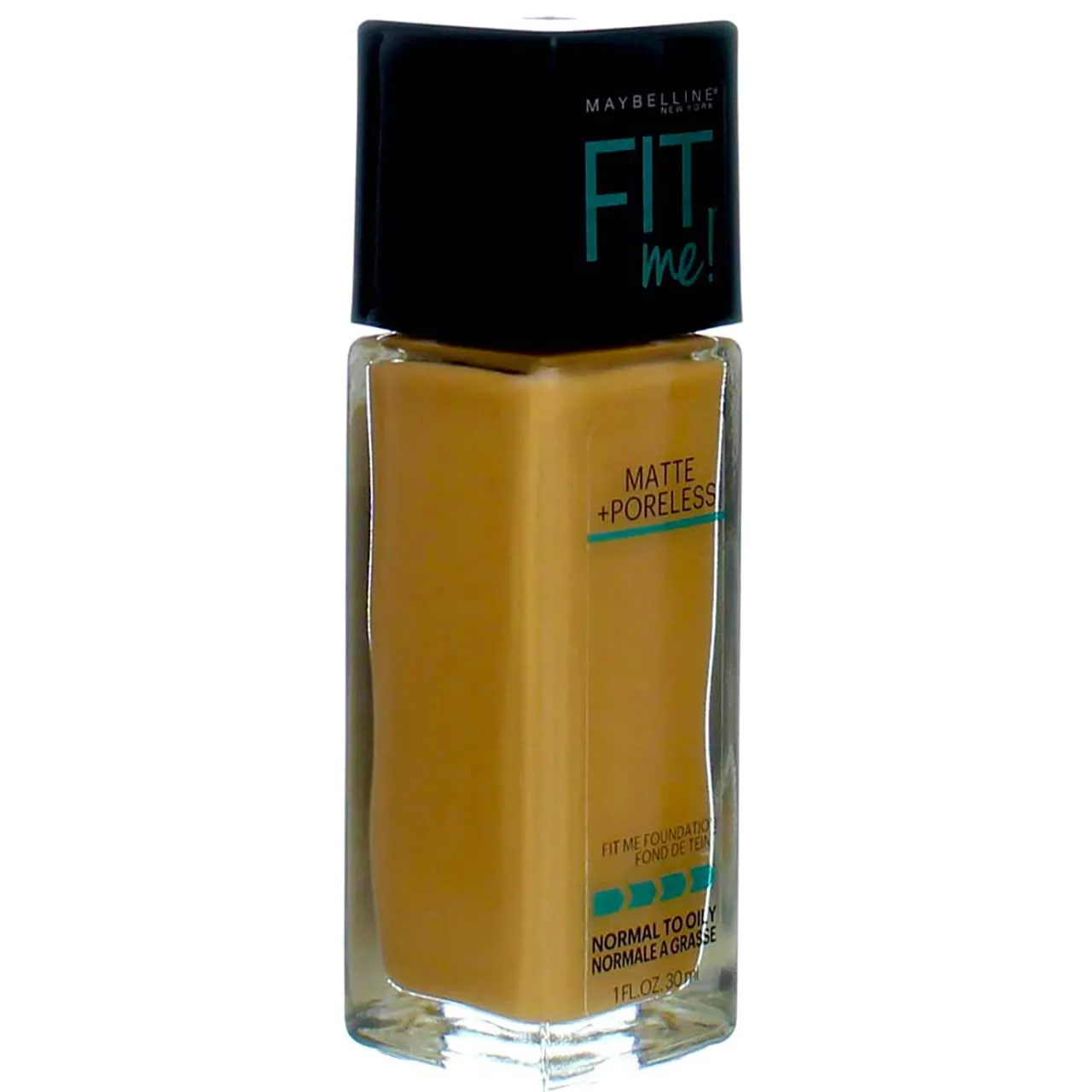 Maybelline New York Fit Me! Matte   Poreless Foundation, Warm Honey [322] 1 oz (Pack of 4)