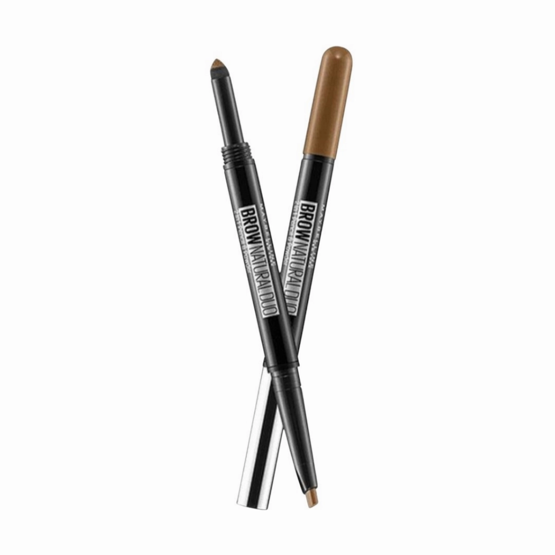 Maybelline Brow Natural Duo 2 in 1 Pencil and Powder Light Brown
