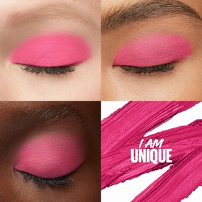 Maybelline Color Tattoo Longwear Multi-Use Eye Shadow Stix, Eye Makeup, I am Unique (Vivid Pink Matte), 1 Count (Pack of 2)