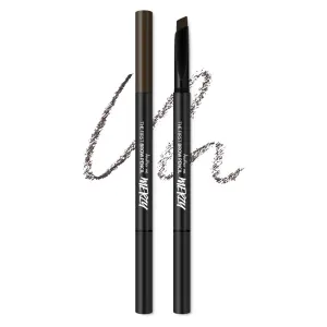 MERZY The First Waterproof Brow Pencil – Long-Lasting Brow Definer with Triangular Tip – Natural Finish & Smudge-Resistant Color | #B1 ACORN BROWN, 0.01 Fl Oz