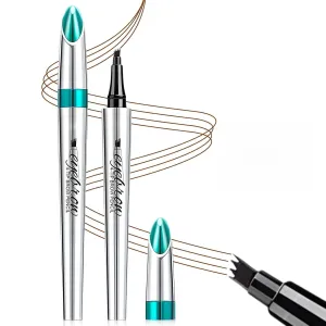 Microblading Eyebrow Pen,3D Waterproof 4 Tip Magic Eyebrow Pencil, Natural Makeup Fine Stroke, Pen Precise Tip, Long Lasting Eyebrow Pencils for Women Natural Brows (Color All)