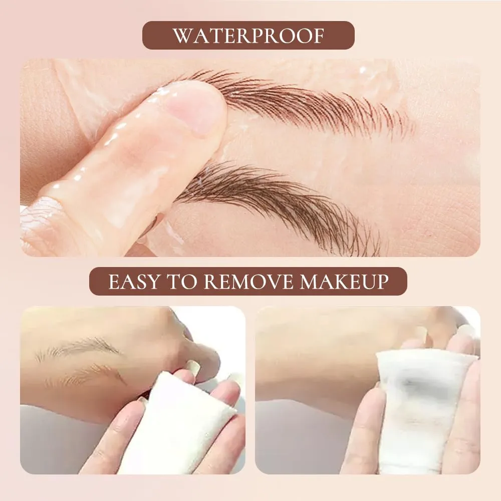 Microblading Eyebrow Pencil for Women Pencils,2025 Eyebrows Pencils for Natural-Looking with 4 Micro-Fork Tip,Men Waterproof Eye-brow Pencil Tattoo Eye Brow Pen for Home Use (Dark-Brown)
