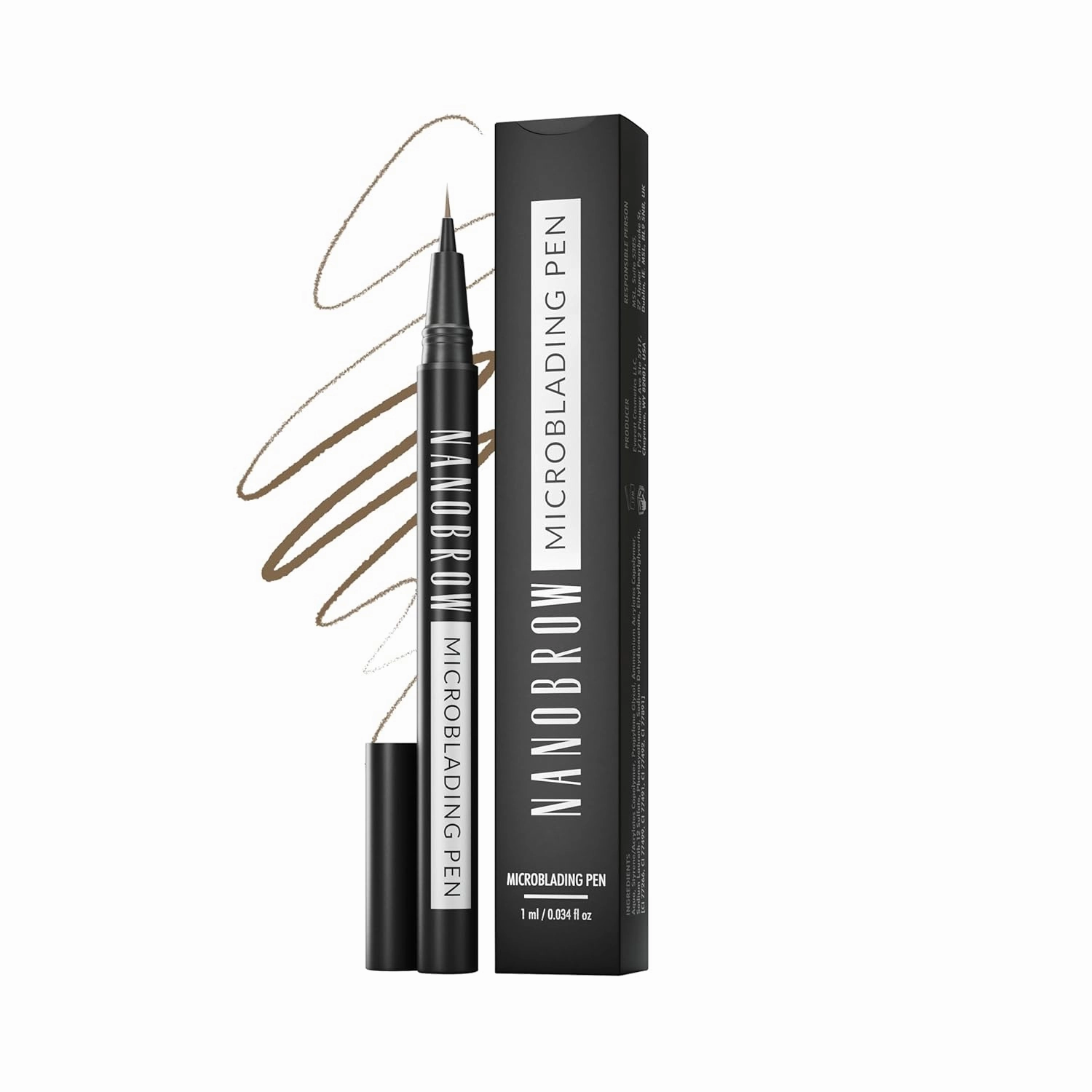 Microblading Pen Warm Brown - Enhancing, Thickening, Eyebrow Filling. Brow pen with ultra-thin tip