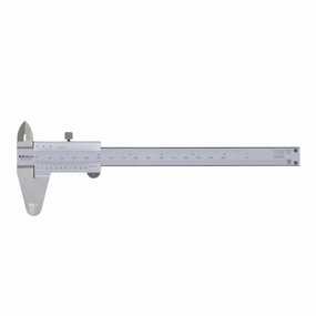 Mitutoyo 530-101 Vernier Calipers, Stainless Steel, for Inside, Outside, Depth and Step Measurements, Metric, 0"/0mm-150mm Range,  /-0.05mm Accuracy, 0.05mm Resolution, 40mm Jaw Depth