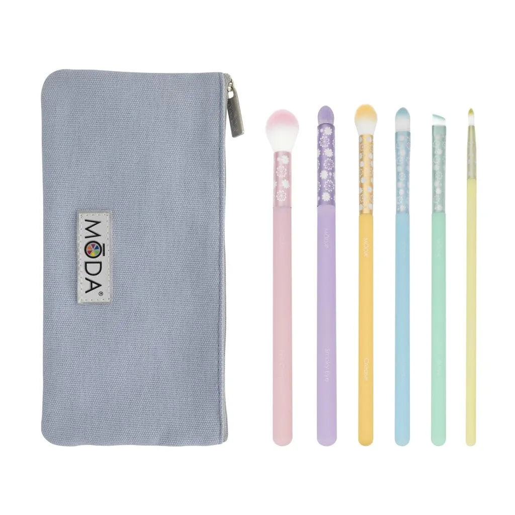 MODA Posh Pastel 7pc Delicate Eye Makeup Brush Kit