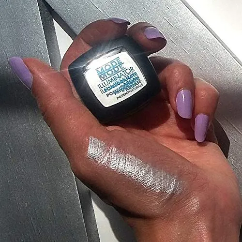 MODE Satin Pearl Glow Creamy Smooth Highlighter, Long Wear Glowing Illuminating Makeup, Nourishing Natural Luminizor, Cruelty Free, Made in NY USA - THE ILLUMINATOR AURA