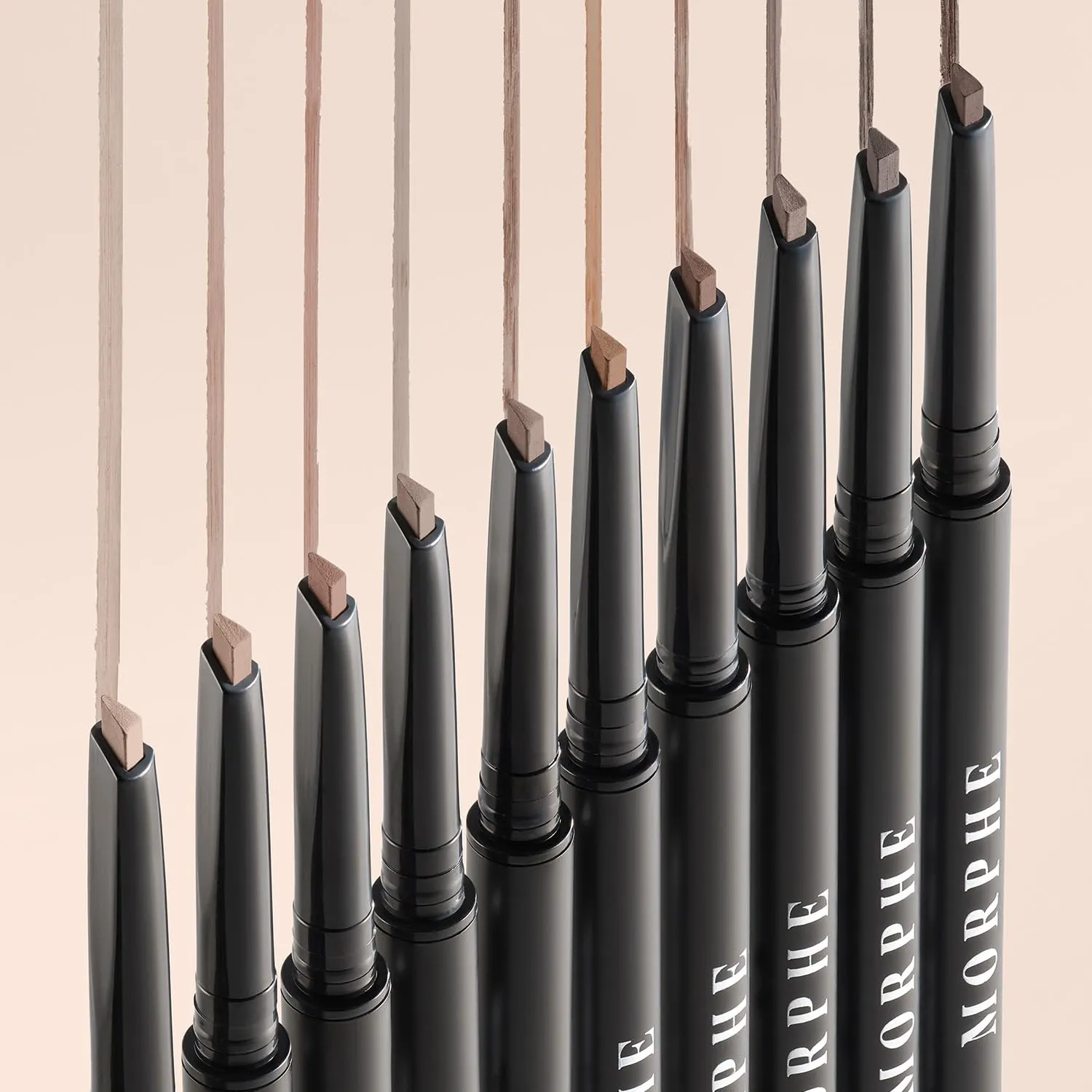 Morphe Definer Dual-Ended Brow Pencil & Spoolie - Eyebrow Pencil with Precision Slanted Tip for Shaping, Defining & Filling - Smooth, No-Tug Formula - Chocolatte Mousse (0.003 oz)