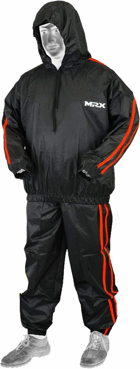 MRX Heavy Duty Sweat Suit for Men & Women Workout Training & Exercise Waterproof Sauna Suit Weight Loss Track Suits Sets