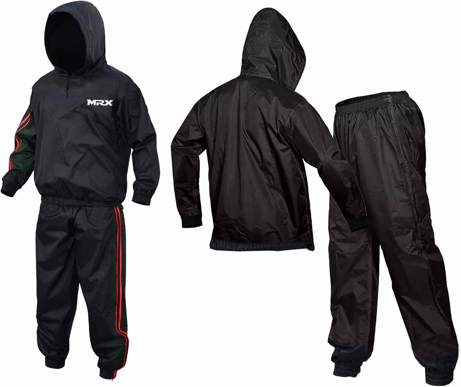 MRX Heavy Duty Sweat Suit for Men & Women Workout Training & Exercise Waterproof Sauna Suit Weight Loss Track Suits Sets
