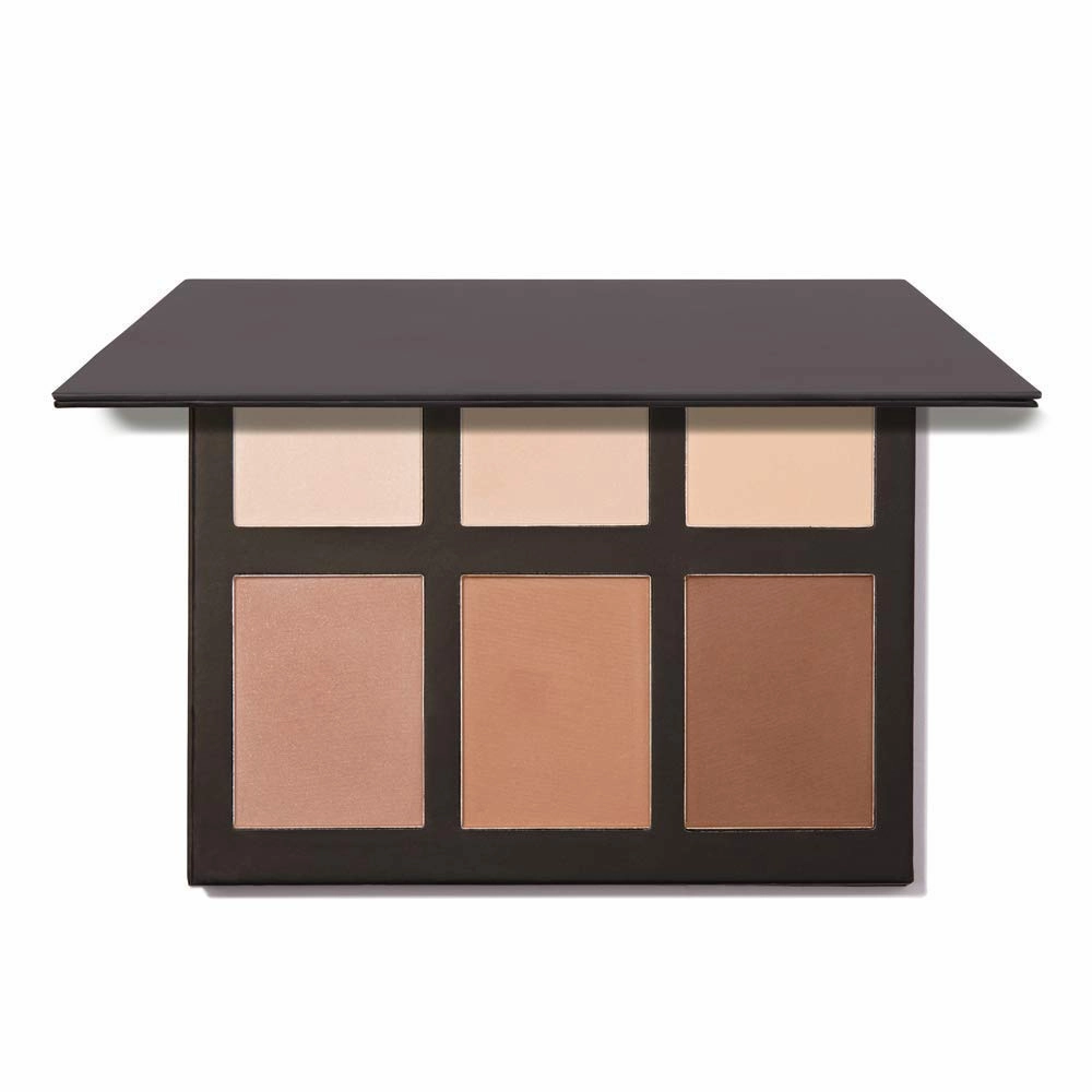 MS Glamour Highlight and Contour Palette | Highly Pigmented Highlighter Kit | Cheek and Contouring Makeup for Glowing Skin | Vegan, Cruelty-Free and Travel-Friendly Cosmetics