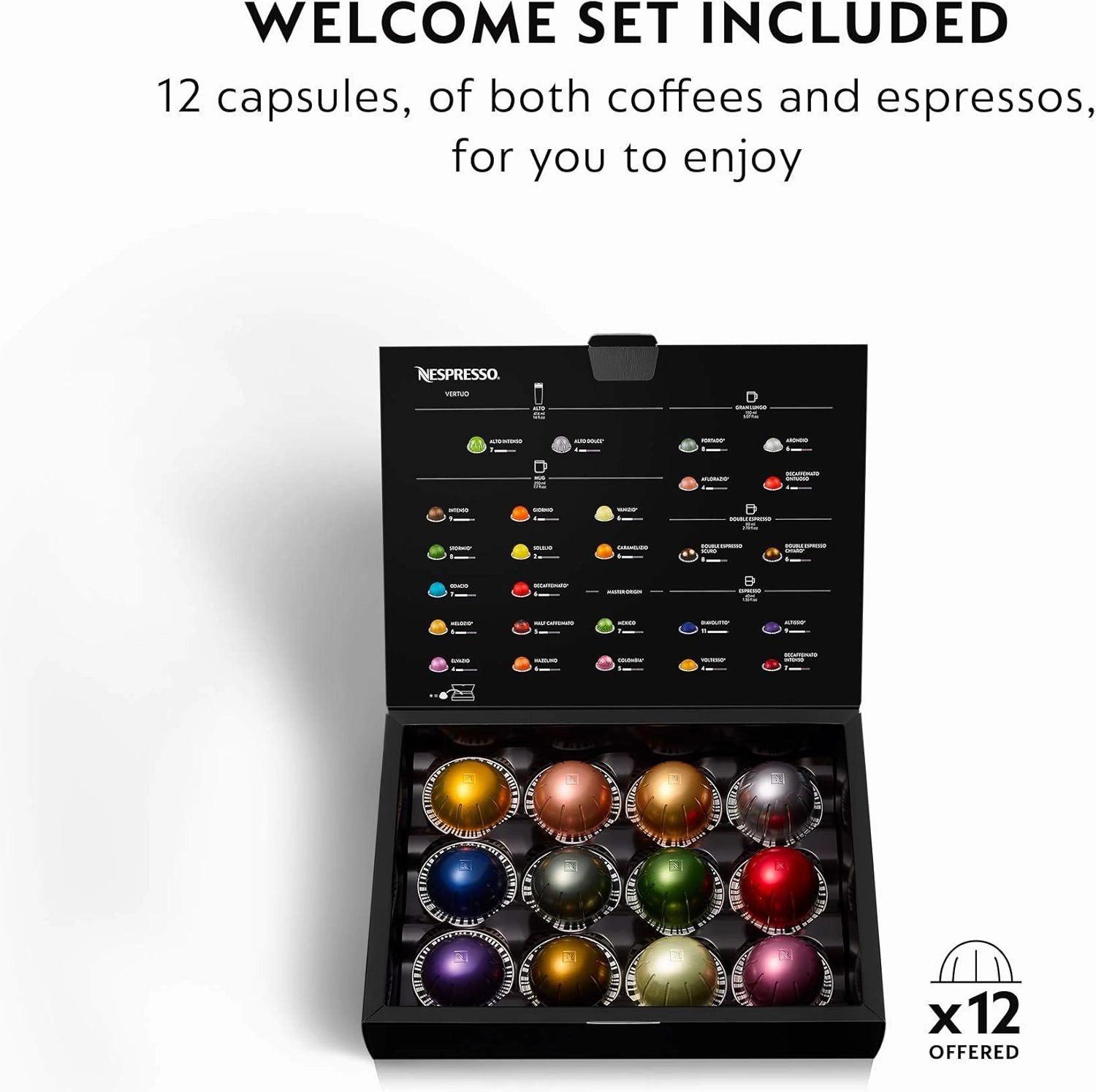 Nespresso Vertuo Plus Deluxe Coffee and Espresso Maker by De'Longhi, Titan with Aeroccino Milk Frother, 110 Volts