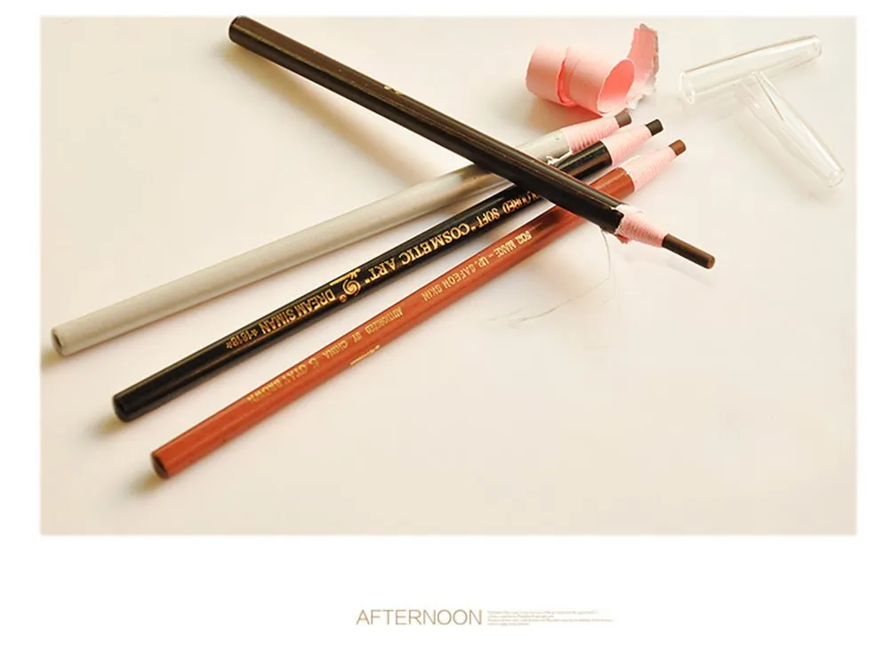 New Brow Satin Eyebrow Pencil Beauty Nature Make-up Pen Dark Coffee