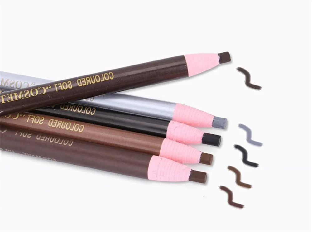 New Brow Satin Eyebrow Pencil Beauty Nature Make-up Pen Dark Coffee