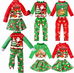 Newcotte 8 Pieces Christmas Accessories Clothes Doll Costume Santa Gingerbread Snowflake Christmas Tree Doll Clothes Holiday Outfits for Christmas Party Decorations(Santa)