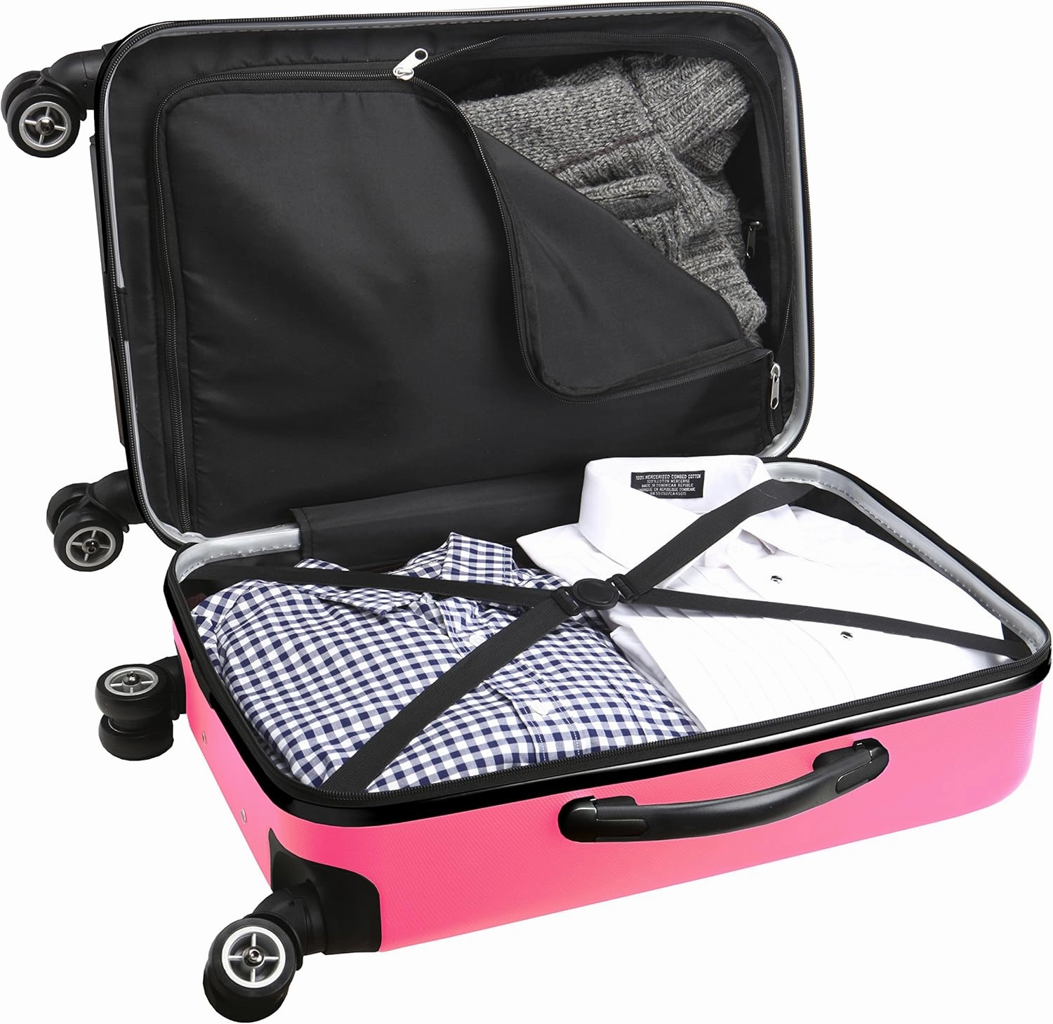 NHL Anaheim Ducks Carry-On Hardcase Spinner, Pink