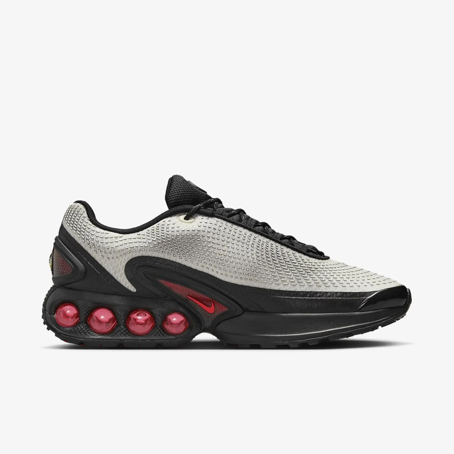Nike Air Max Dn Women's Shoes (HQ3422-110, Pale Ivory/Black/White/Bright Crimson)