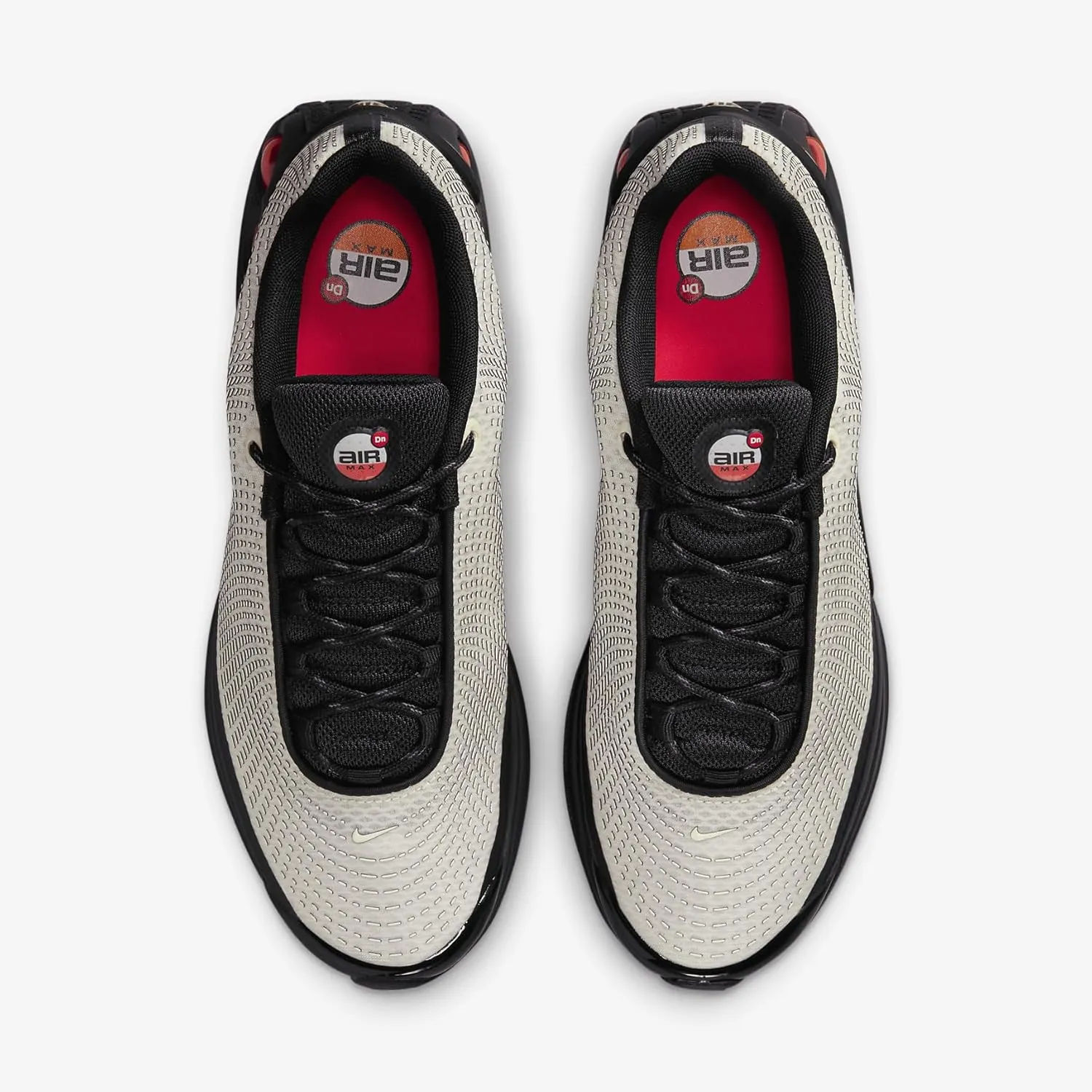 Nike Air Max Dn Women's Shoes (HQ3422-110, Pale Ivory/Black/White/Bright Crimson)