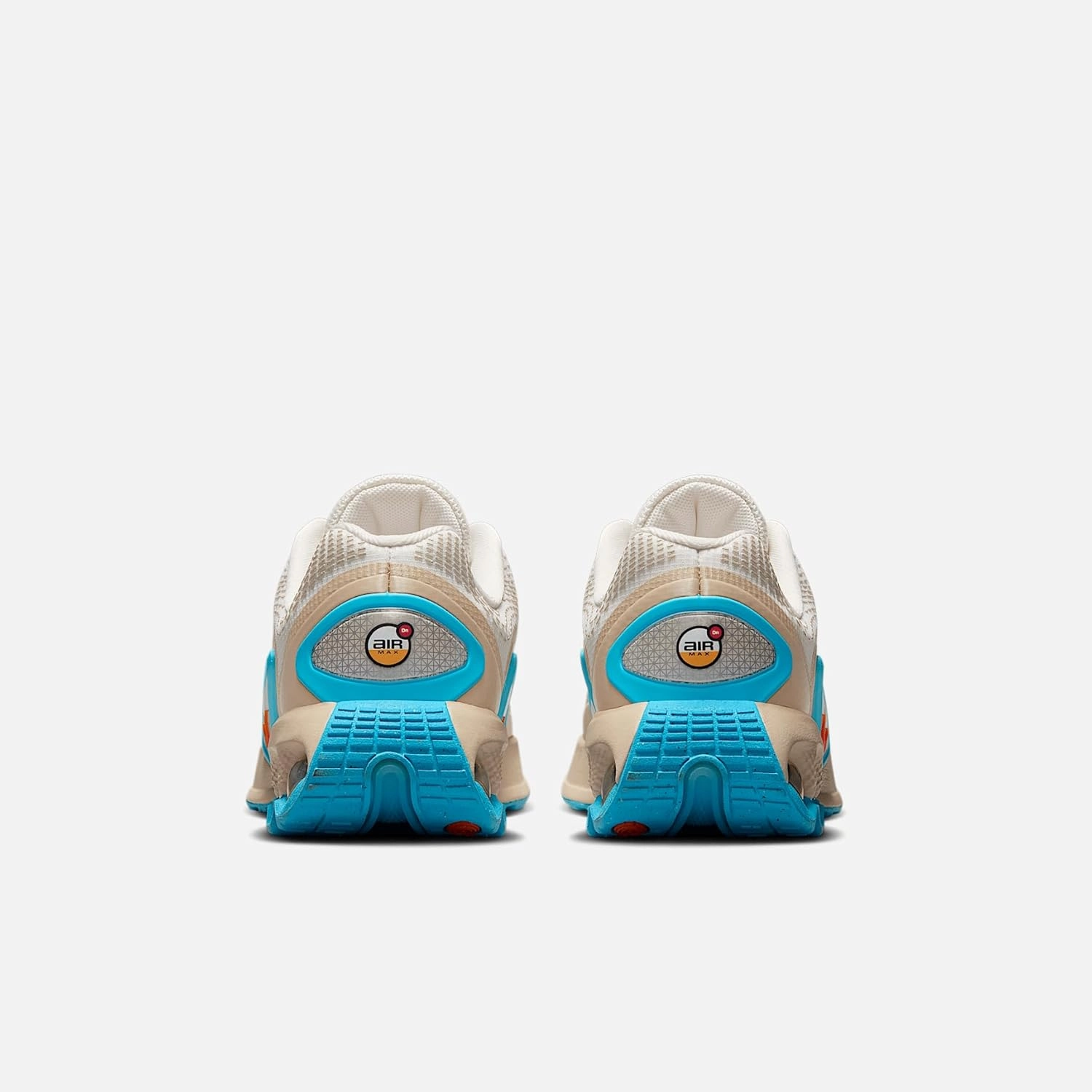 Nike Air Max Dn Big Kids' Shoes (IB7727-030, Phantom/Sanddrift/Baltic Blue/Safety Orange)