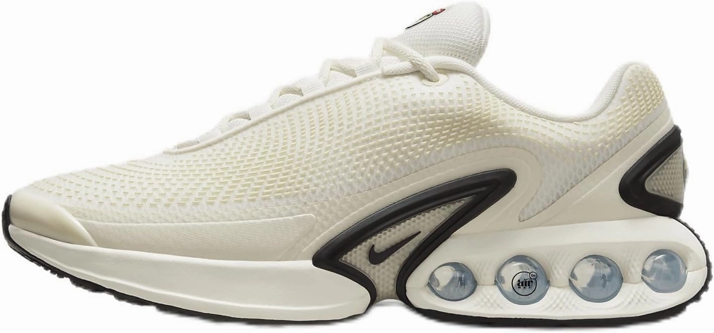 Nike Air Max Dn Shoes (DV3337-100, Sail/Coconut Milk/Beach/Black) Size 5