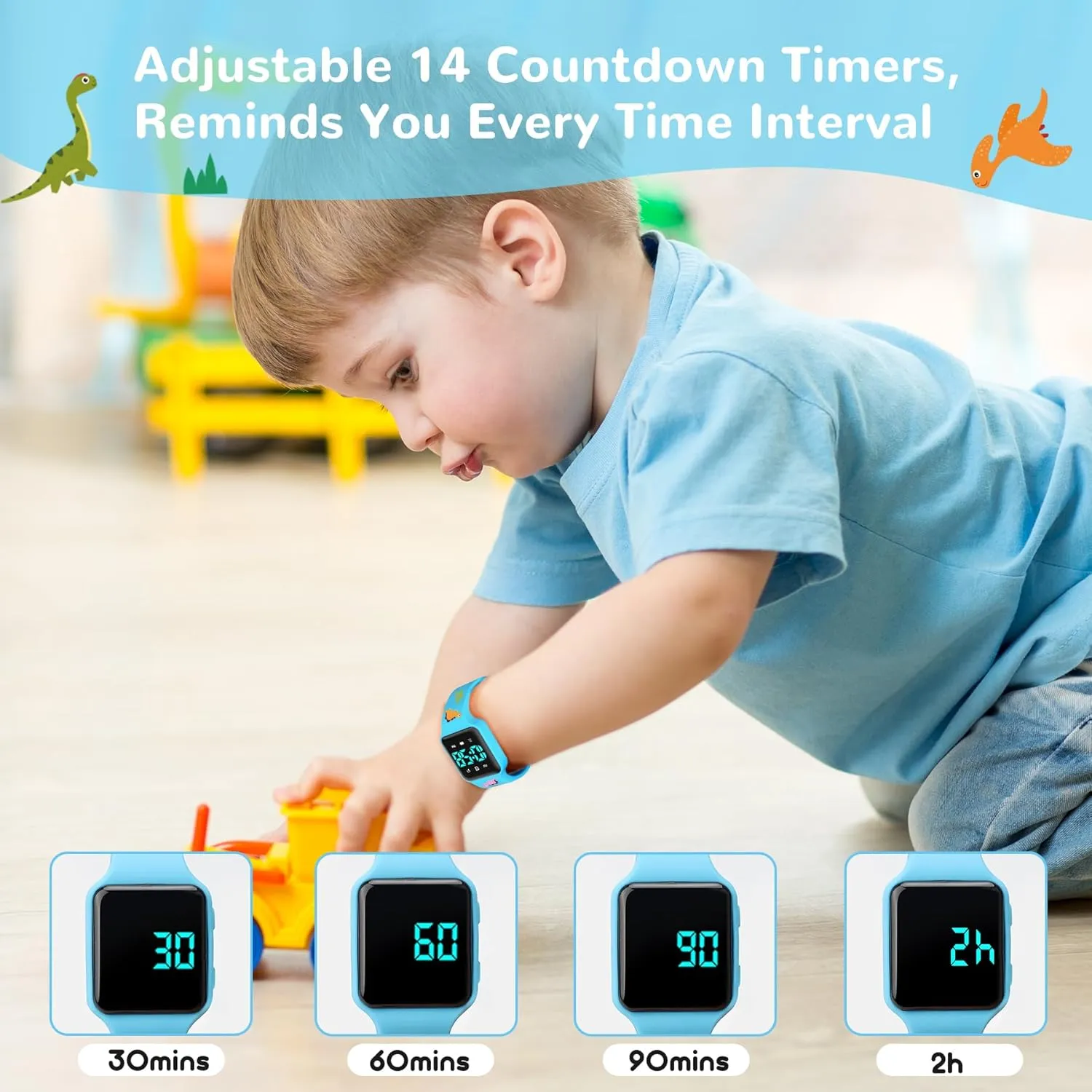 NN BEN NEVIS Potty Training Watch, Digital Toddler Watch with Countdown/Music/Alarm Clocks/Vibration Reminder and Waterproof, Remind Toddler to Go to The Toilet