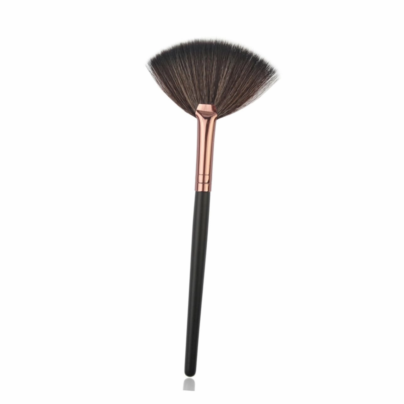 NOLITOY 3sets Professional Long Handle Fan Shape Blusher Brush Set Makeup Brush Applicator Makeup for Face Brow Highlighter Cosmetics 4pcs*3