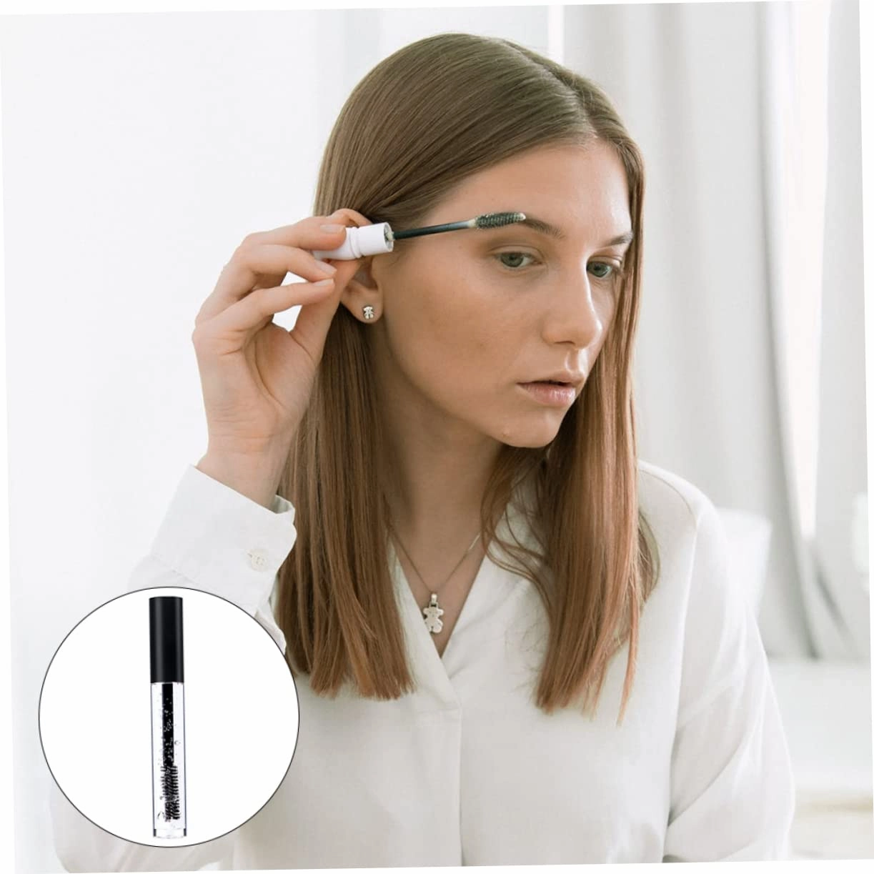 NOLITOY 6pcs Clear Eyebrow Setting Gel Sweat Eyebrow Repair Liquid for Natural and Tidy Brow Makeup for Women and Girls Daily Use