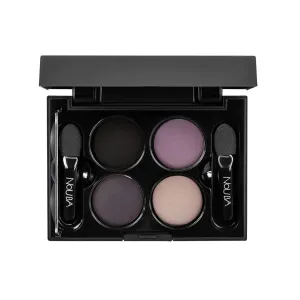 Nouba Quattro Eye Shadow Palette Set - Buildable Colorful Eye Makeup with Pigmented Matte, Velvety Shimmer Finish Rich Rainbow Smokey Eye (Color 644)