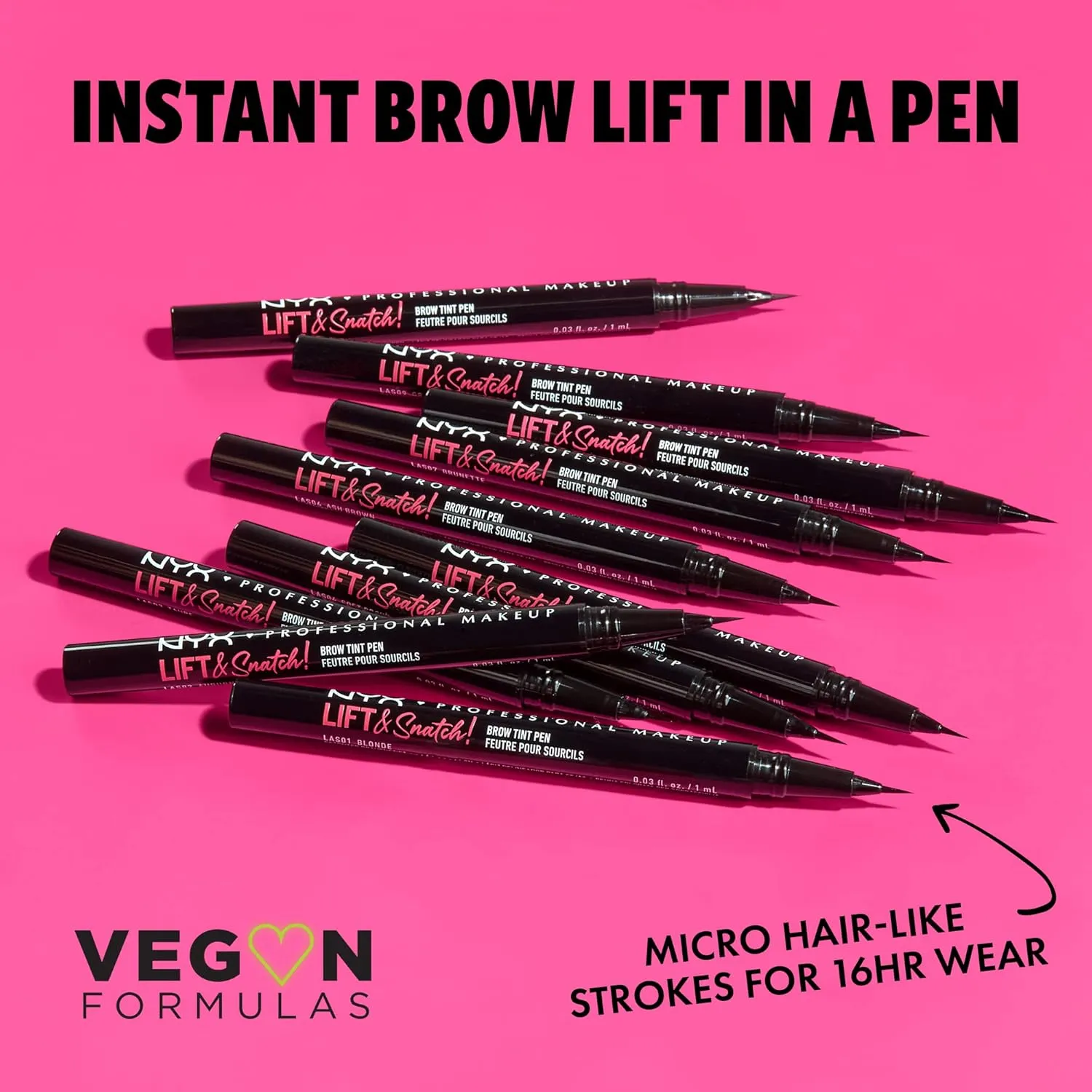 NYX PROFESSIONAL MAKEUP Lift & Snatch Eyebrow Tint Pen, Espresso