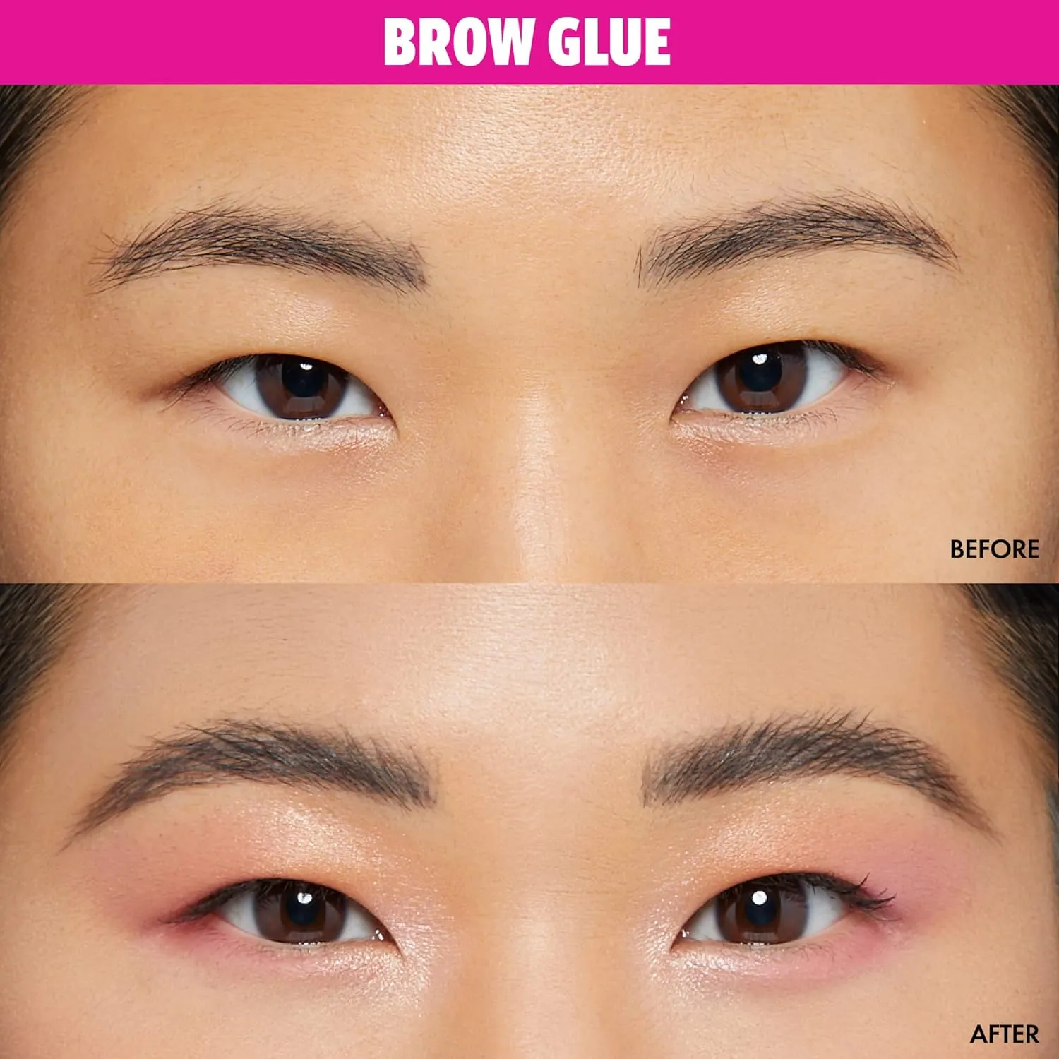 NYX PROFESSIONAL MAKEUP The Brow Glue, Extreme Hold Eyebrow Gel, Clear   Makeup Setting Spray, Matte Finish (2-Pack Bundle)