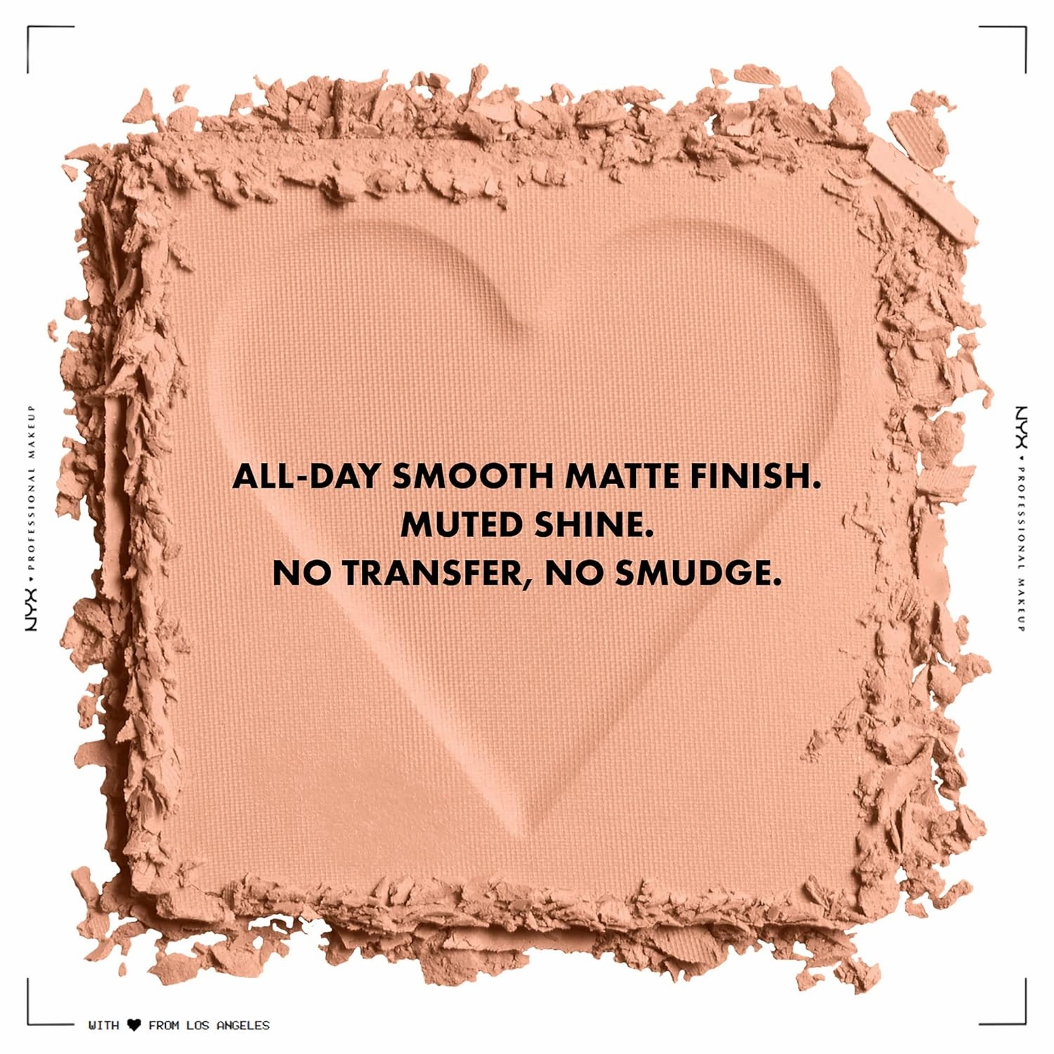 NYX PROFESSIONAL MAKEUP Can't Stop Won't Stop Mattifying Pressed Powder - Bright Peach (Pack of 2)