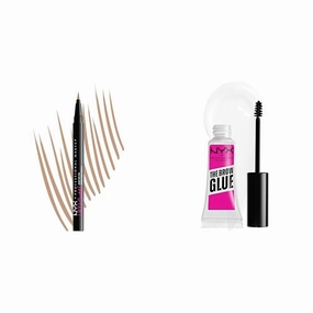 NYX PROFESSIONAL MAKEUP Lift & Snatch Eyebrow Tint Pen and Extreme Hold Eyebrow Gel Bundle