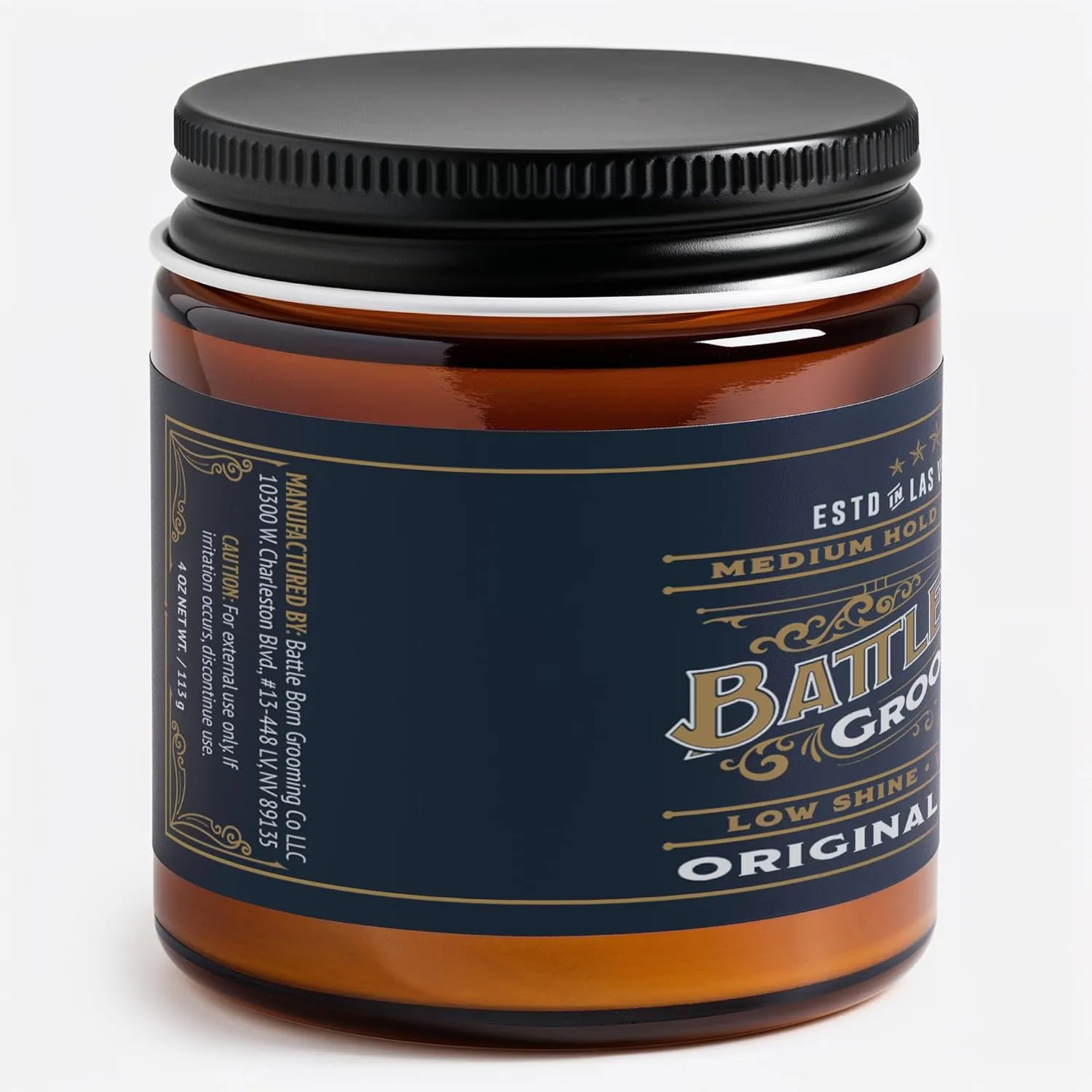 Original Pomade (Unscented, 4 oz) | Medium Hold | Low Shine | Natural Ingredients | Water Based