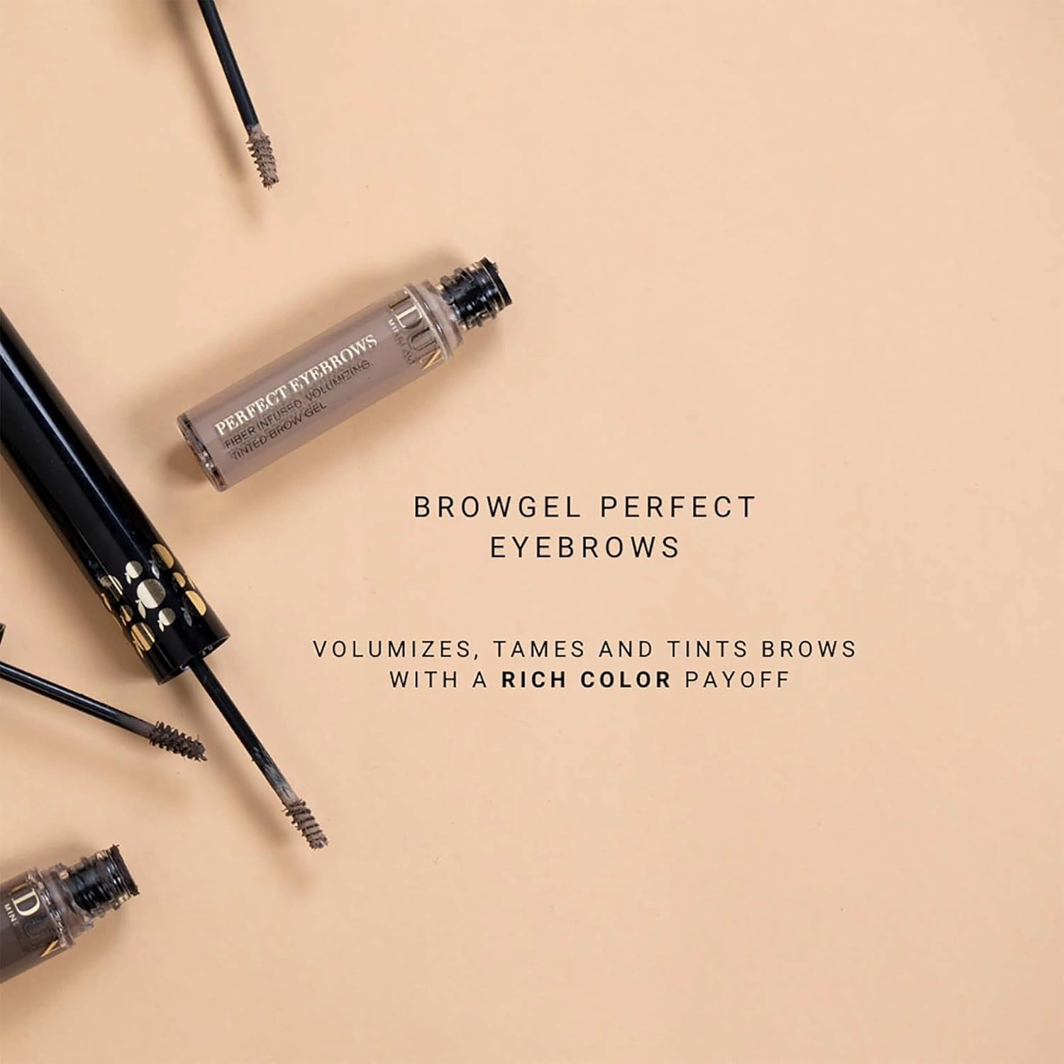 Perfect Eyebrows Gel - Adds Texture For Voluminous Brows - Highly Purified Mineral Pigments Give A Rich And Even Colour - Spoolie Brush Precisely Defines The Arches - Medium - 0.19 Oz