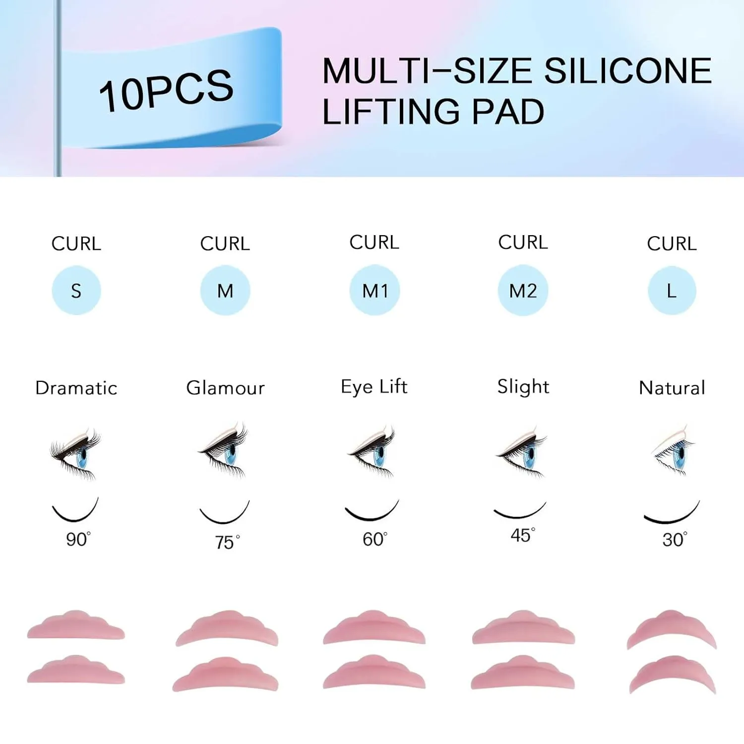 PERMANIA Lash Lift Kit, Lash Perm Kit, Fast Eyelash Lifting 5 Minutes DIY at Home with Strong Glue Disposable Sachet Lash Lifting Kit Last 6 Weeks (15pcs）