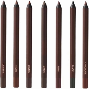 Persona Eyeliner Pencil Waterproof, Waterproof Eyeliner Duo Sharpenable Eye Pencil, No Smudging, Fading, 2 in 1 Eye Liner and Eyebrow Pencils, Smooth and Easy to Color (7 Colour)